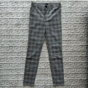 Zara Gray Plaid Pants